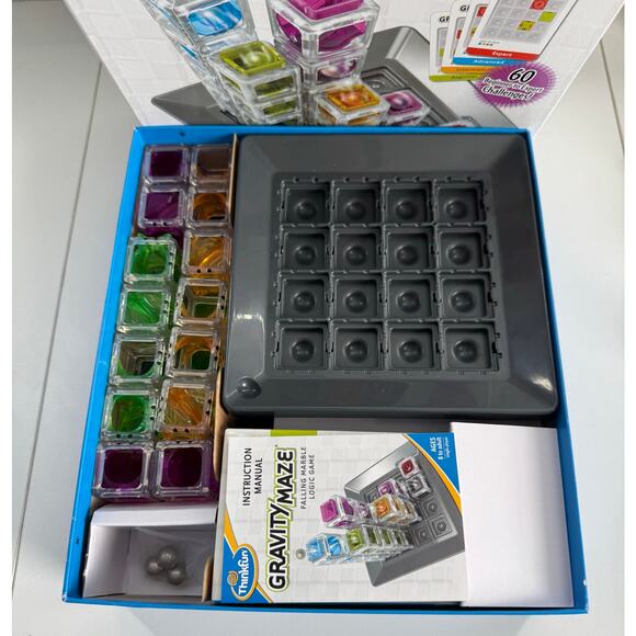 ThinkFun GRAVITY MAZE Falling Marble Logic Brain Game 2014 Complete - Picture 5 of 5